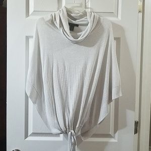 Sparkly silver light weight sweater Cape